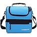 MIER Adult Lunch Box Blue Insulated Lunch Bag Large Cooler Tote Bag for Men, Women, Double Deck Cooler(Blue)