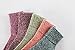 Holisouse Women's 5-Pairs Casual Vintage Style Winter Thick Knit Wool Warm Soft Crew Socks