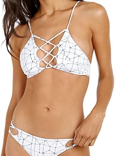 Indah Hapa Lace Up Bikini Top Prism