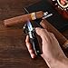 Cigar Lighter, Triple 3 Jet Flame Refillable Butane Torch Lighter with Punch