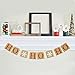 HO HO HO Banner - Snowflake Banner - Merry Christmas Banner Bunting Garland - Holiday Mantle Decorations Party Decor - Family Photo Props