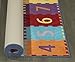 Ottomanson Children's Garden Collection Educational Letters and Numbers, Puzzle Piece Design, 5'0
