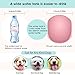 Tabpole Dog Water Bottle, Portable Pet Cat Dog Water Dispenser Antibacterial Food Grade Leak Proof Water Bowl for Outdoor Travel Drinking Cup - BPA Free, 350ml Big Trough (Pink)