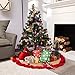 Juvale 48-Pack Mini Christmas Tree Ornaments - Fuchsia Pink Shatterproof Small Christmas Balls Decoration, Assorted 3-Finish Shiny, Matte, Glitter, Hanging Plastic Bauble Holiday Decor, 1.5 Inches