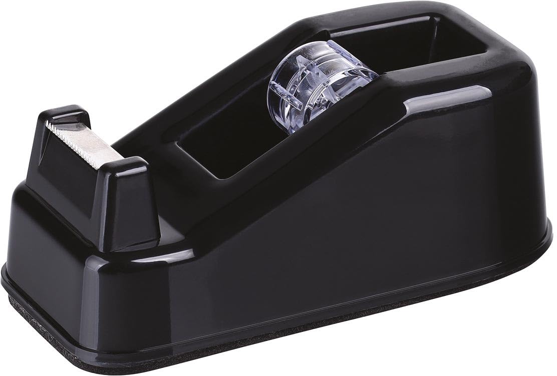 Office Products 18228511-05 Tape Dispenser / 1 Piece/Sturdy Weighted Table Dispenser Classic Table Dispenser in Black/with Non-Slip Mat