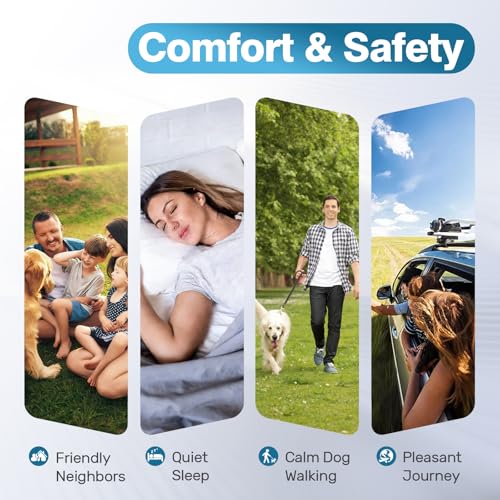 Anti Barking Collars, Dog Collar with Ultrasonic&Beep&Vibration Modes,Non-Shock Anti Barking Device for Medium Large Dog,IPX7 Waterproof,Rechargeable Stop Barking Dog Deterrent Device