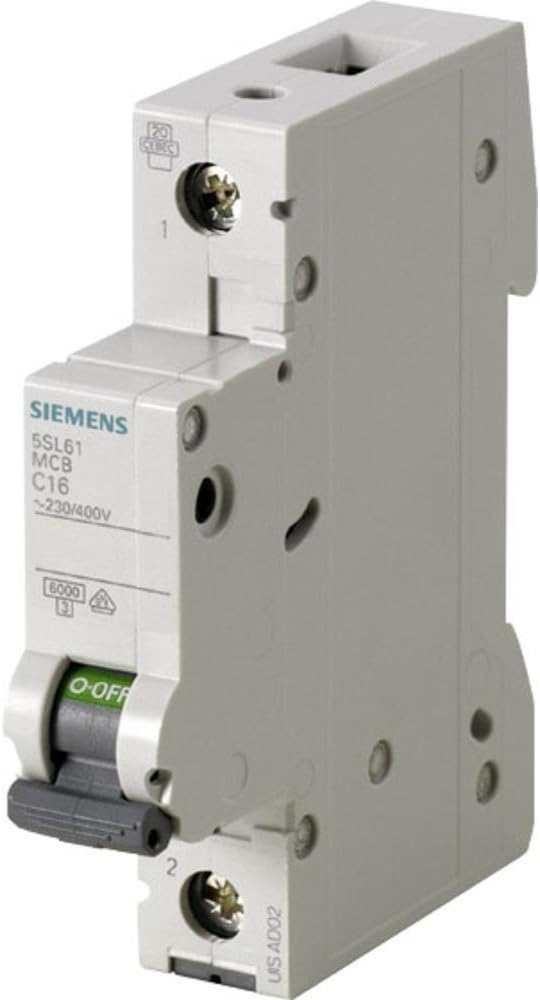 Siemens 5SL6120-6 Miniature Circuit Breaker 6kA 1 Pole B-20A, White
