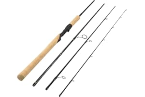 KastKing Valiant Eagle Passage Travel Fishing Rods, 4 & 6 Pc Pack Rods, Spinning, Casting and Fly Models, IM6 Graphite Blank, Ti Oxide LTS Ring Guides, Beautiful Cork Handles