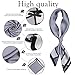 SOJOS Silk Like Scarf Satin Hair Scarf Fashion Neck Scarfs for Women 27'' x 27'' SC303 with Grey Bowknot