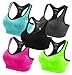 FITTIN Racerback Sports Bras for Women- Padded Seamless High Impact Support for Yoga Gym Workout Fitness
