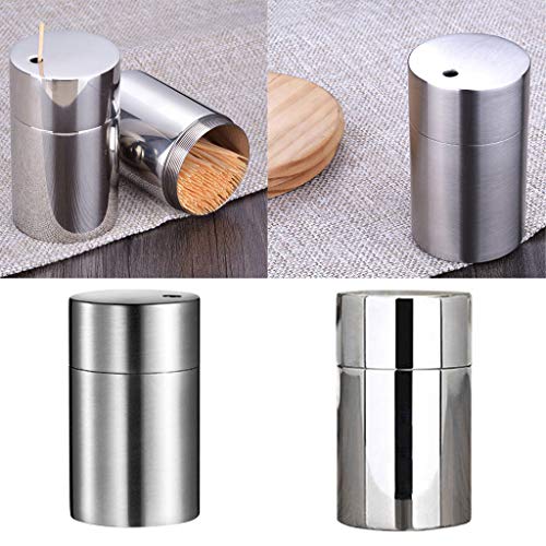 image for Prettyia Small Toothpick Holder Dispenser Storage Organizer Stainless 