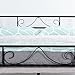 GreenForest Full Size Metal Bed Frame with Stable Metal Slats Headboard/Black