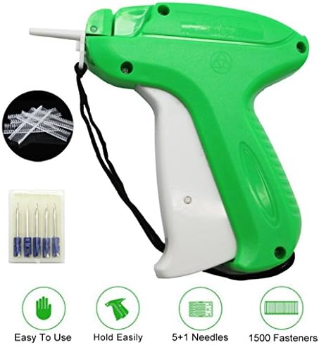 Price Tag Gun, Label Retail Tagging Gun With 5 Replacement Needles + 1500 1" Price Tagging Gun Barbs for Clothing By KEBZALL