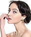 ORAZIO 4 Pairs Stainless Steel Women Stud Earrings Mens Ear Piercing Cubic Zirconia Earrings 4mm