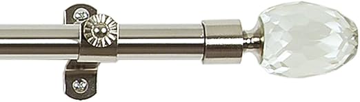Amazon Com Achim Home Furnishings Crystal Royalle Curtain Rods