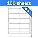 OfficeSmartLabels Rectangular 4 x 1 inch Address/Mailing Labels for Laser & Inkjet Printers (20 per Sheet, White, 3000 Labels, 150 Sheets)