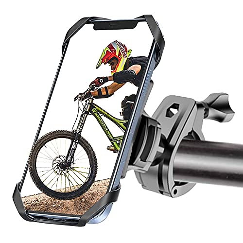 Aunsuy Handyhalterung Fahrrad, Universal Handyhalterung Motorrad 360°Drehbare Anti-Vibration Handyhalter Fahrrad für iPhone 13 Pro Max/12/11/X/XR/XS MAX, Samsung Galaxy S20 für 4,0-6,8 Zoll Handys