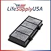 LifeSupplyUSA (2-Pack) HEPA Filter Replacements Compatible with Honeywell HRF-C1, 16216 Holmes HAPF30 and Bionaire Vicks Air Purifiers