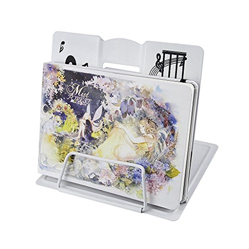 Piano Book Stands & Holders for Reading Large Textbooks Display for Desk Bookrest Document Holder (White)