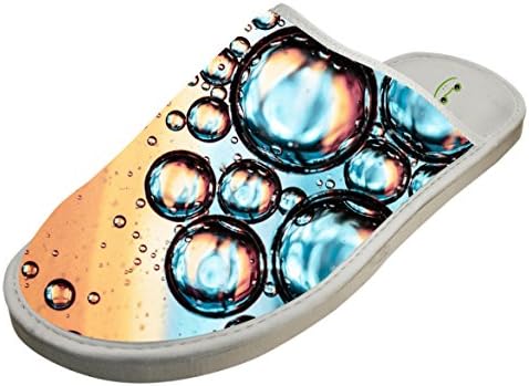 Sparkling Water Bubble Slippers Home Slip-On Sandals Flat Sleeppers Shoes 3D Print Flip-Flops Adults 10