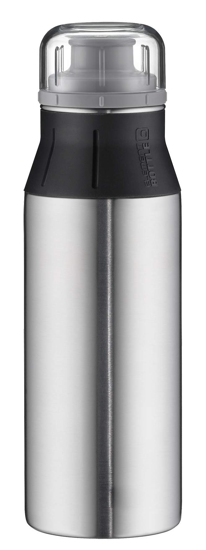 alfi ElementBottle Real Pure 5357.133.060 Stainless Steel Drinking Bottle 600 ml Leak-Proof Dishwasher Safe BPA- โ image 1