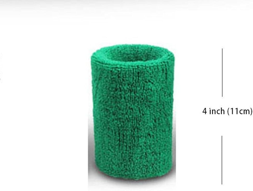 Mcolics 4' Inch Wrist Sweatband in 11 Athletic Cotton Wristbands Armbands (1 Pair) (Purple) : Sports & Outdoors