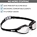 Olympia Nation Pro Swim Goggles - Black with Mirrored Lenses