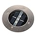 Exlight Solar Powered Ground Light Great for the Garden the Pathway or Stairway Pack of 2(Black)