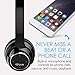 MEE audio Wave Bluetooth Wireless On-Ear Headphones with Headset Functionality