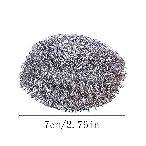 Limeow Roestvrij stalen pannenkrabber van roestvrij staal, roestvrij staal, schuurspons, helpt bij het verwijderen van… - Afbeelding 3