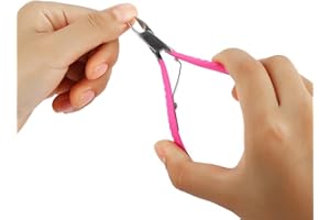TMISHION Dead Skin Nail Scissors, Stainless Steel Professional Cuticle Nipper Cutter & Remover, Manicure Tool Manicure Knife
