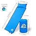 Koolsen Self-inflating sleeping pad for camping backpacking fishing and climbing,Lightweight Camping pad with pillow Blue