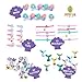 Joyful Toys Mermaid Party Favors 100Pcs - Mermaid Party Supplies Bracelet, Keychain, Rings, Badges, Clips, Tambourines, Stickers, Tattoos, Mazes, Birthday Gifts