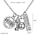 Luvalti “Strong is Beautiful” Pendant Necklace - Best Motivational Gift - Weight Plate Barbell Dumbbell Pendants