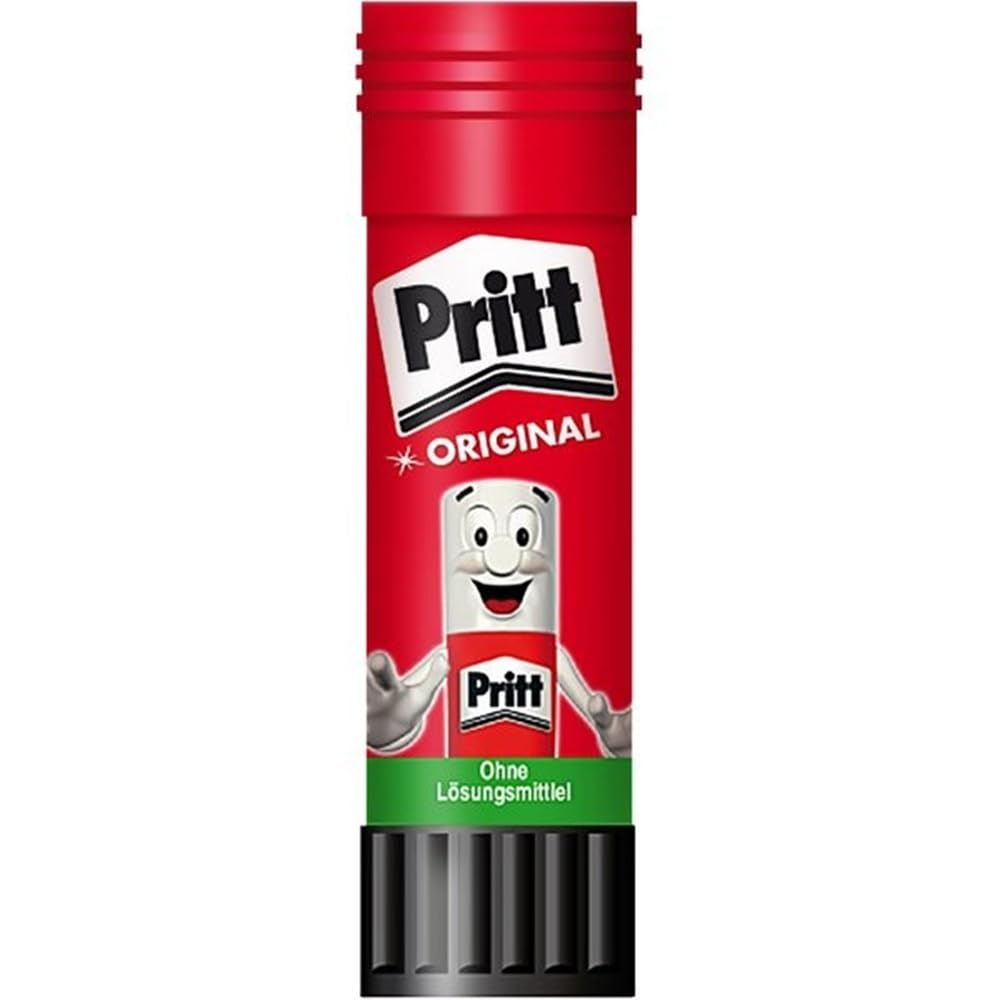 Pritt Adhesive Stick, Children's Safe Glue for Crafts, Universal Strong Adhesive Glue for School and Office, 3+1 x 11g Pritt Stick