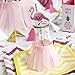 Big Dot of Happiness Pink Flamingo Paper Straw Decor - Party Like a Pineapple Tropical Summer Striped Decorative Straws Set 24