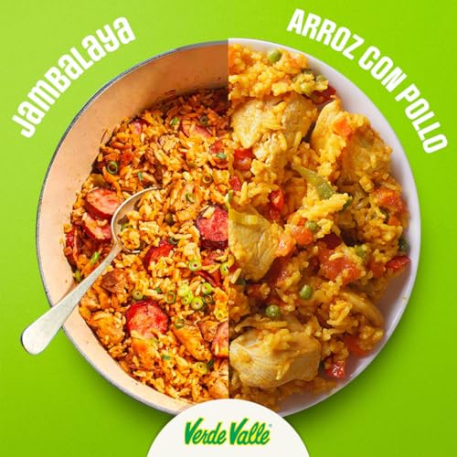 VERDE VALLE LONG GRAIN WHITE RICE BAG 1LB (1 PACK), ENRICHED FLUFFY LONG GRAIN MEXICAN RICE, DRY ARROZ PANTRY STAPLE FOR SIDES AND MEALS, NON PERISHABLE FOOD