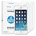 [4 Pack] OMOTON Tempered Glass Screen Protector Compatible with iPhone SE(2016)/5S/5C/5