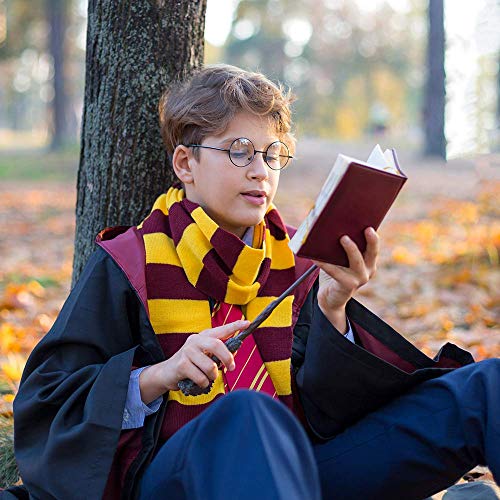 Holy Party Wizard Wand Costume Accessories for Dress Up Birthday Party, Magic Wand Set Include Wand, Tie, Eyeglass Packed with Gift Box, Wand Toy for Halloween Costume for Kids.
