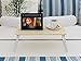 Homebi Lap Desk Tray Table Laptop Table Portable Bed Desk Standing Desk Breakfast Tray for Bed Couch and Sofa with MDF Top Board and Foldable Metal Legs in White Oak,23.62”W x15.75” D x11.20”H