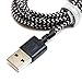 Tera Grand - Apple MFi Certified Lightning to USB-A Braided Cable for iPhone 13/12/11 Pro Max Mini, SE XS Max XR X, 8/7/6 Plus, iPad, AirPods, 4 ft Black/White, (APL-WI114-BKWH)