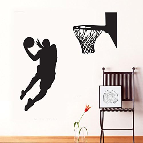 Amazon Com Dnven 22 0 X 40 8 In Vinilo Para Jugadores De Baloncesto Y Baloncesto Pegatinas De Pared Murales Para Baloncesto Ninos Y Adolescentes Home Kitchen