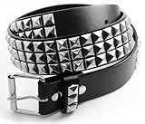 Classic Pyramid Studded Leather Belt