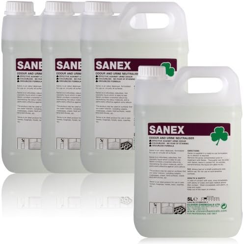Sanex Odour &amp; Urine Destroyer Neutraliser. Effective Against Odour On Virtually All Surfaces 20 Litres - Comes With TCH Anti-Bacterial Pen! by Clover Chemicals