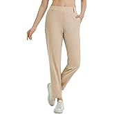 baleaf Women's Golf Pants with Belt Loops Zipper Pockets Stretch Travel Work Bussiness Dressy Casual Slacks UPF 50+
