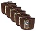 Soft Pot (10 Gallon) (5 Pack) Best Fabric Aeration Garden Pots and Grow Bags from Maui Mike's. Sewn Handles for Easy Moving. Eco Item.