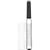 Cambom Lemon &amp; Citrus Zester, Cheese Graters with Stainless Steel Sharp Blade for Parmesan Cheese, Ginger, Garlic, Nutmeg, Chocolate, Vegetables, Fruits, Dishwasher Safe Shredder Fine Blade