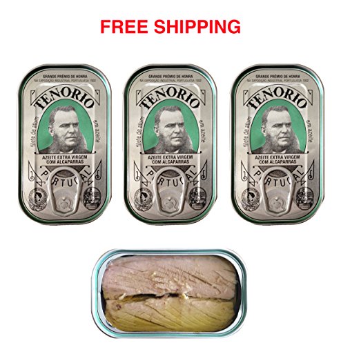 Tuna fillet in olive oil with capers Premium line 3 tins x 120 g, Tenorio / Portugal - Thumbnail 6