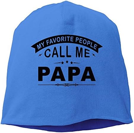 Favorite People Call Me Papa Grandpa Skull Cap Helmet Liner Running Beanie - Ultimate Performance Moisture Wicking.Fits Under Helmets Royalblue