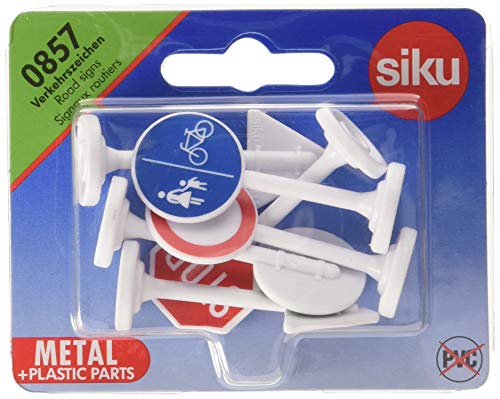 Siku 5597, Ampeln mit Verkehrsschildern, Kunststoff, Multicolor, Vielseitig einsetzbar & 0857 - Verkehrszeichen – Bild 7